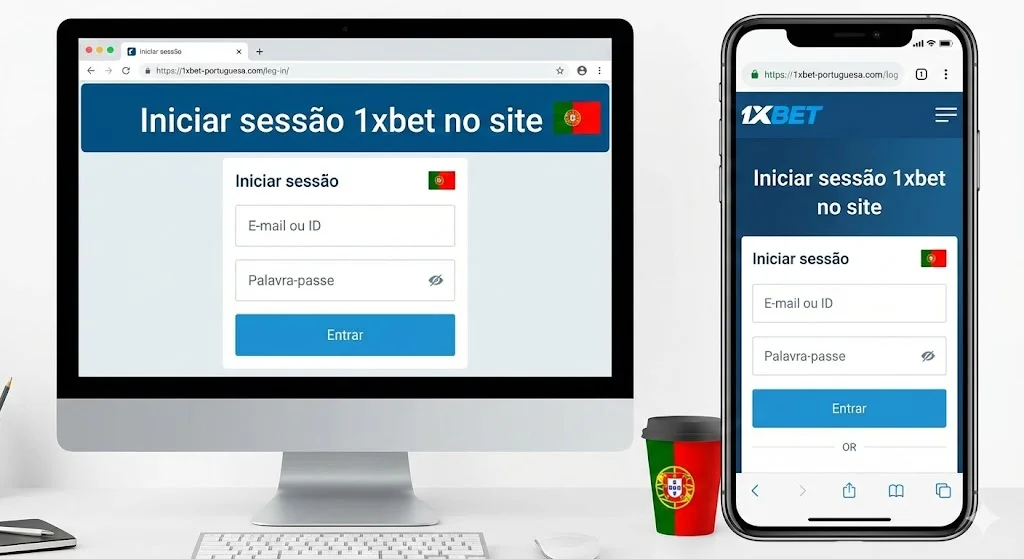 Iniciar sessão 1xbet no site (Desktop/Mobile Web)