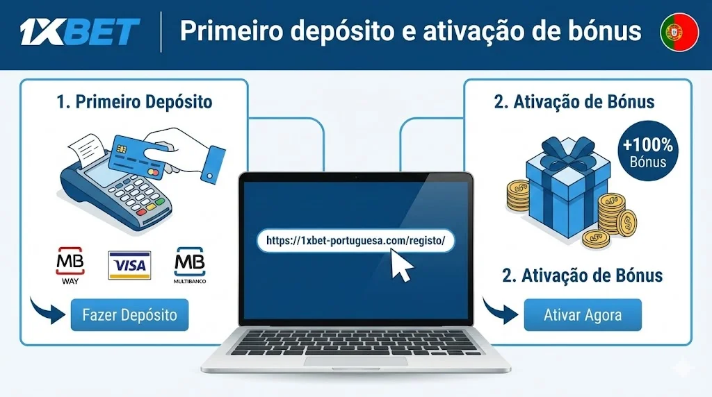 Primeiro depósito e ativação de bónus